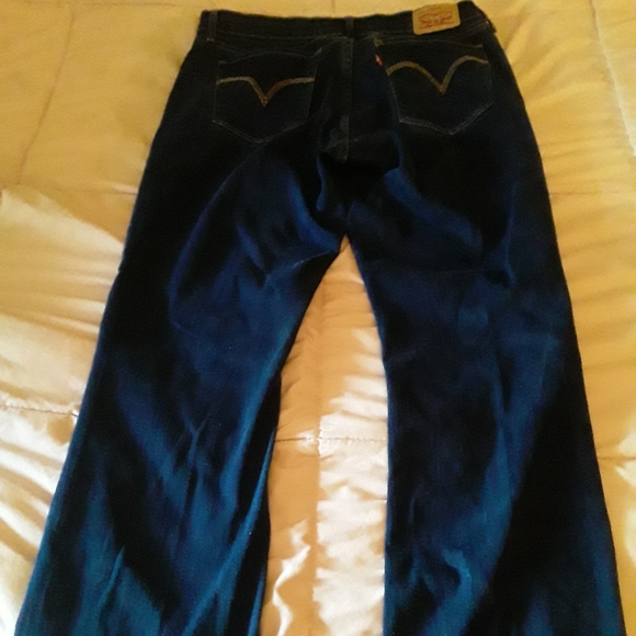 Levi Strauss Curvy Bootcut Blue Jeans Size 14 - Picture 2 of 3